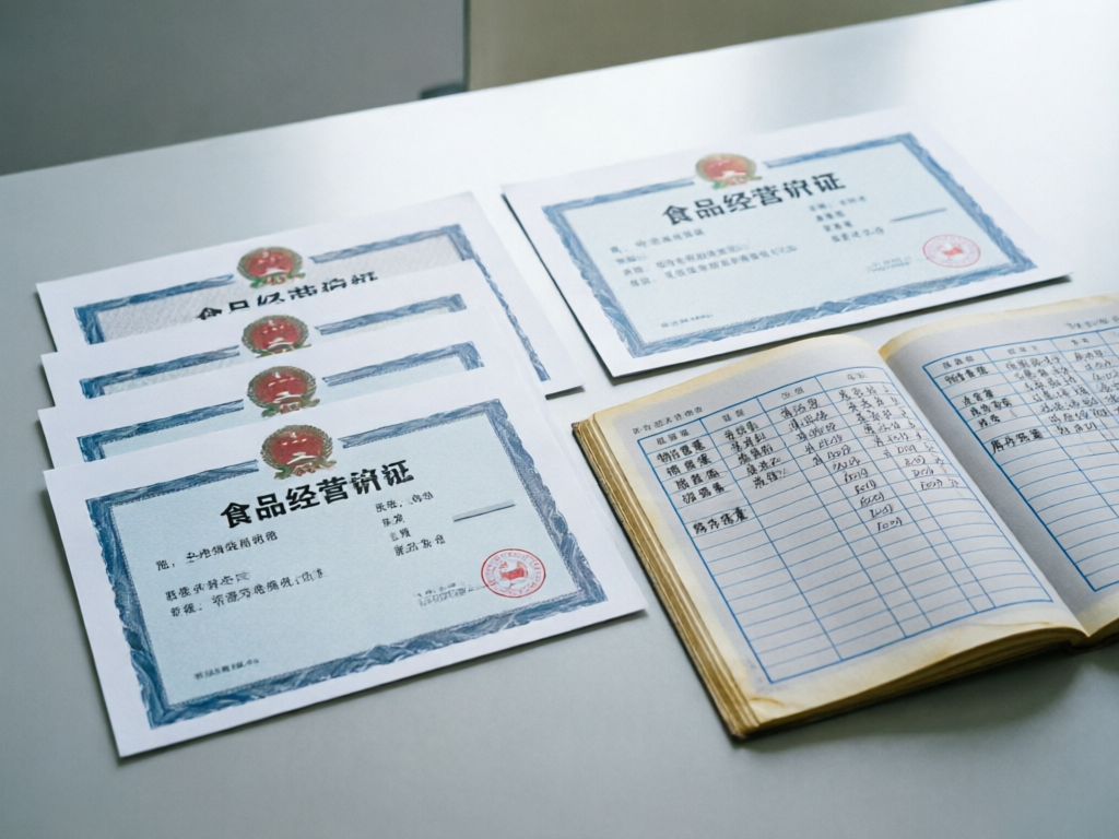 餐饮企业多本营业执照与食品经营许可证，财务账本