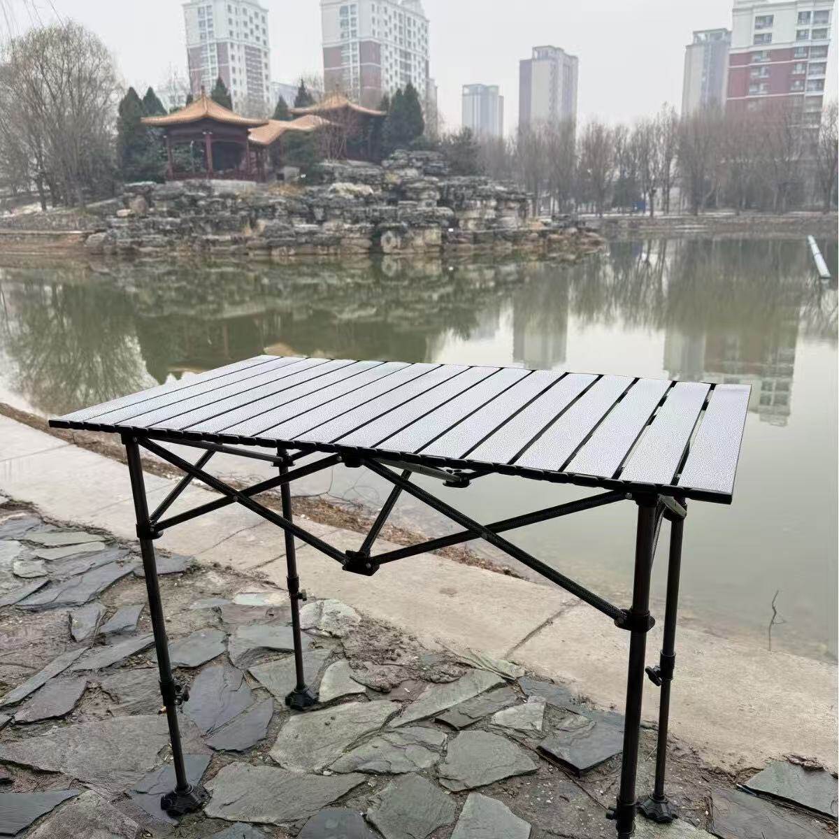 120cm Heavy-Duty Stable Folding Table with Large Base