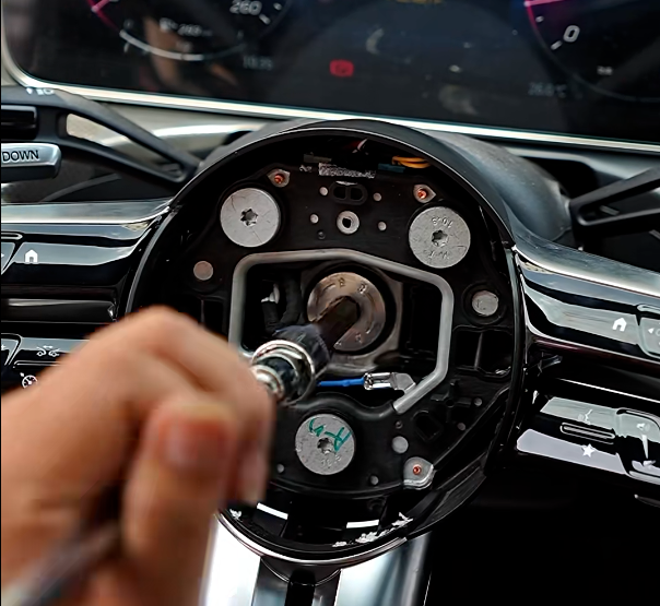 Steering Wheel Installation Preparation Workspace