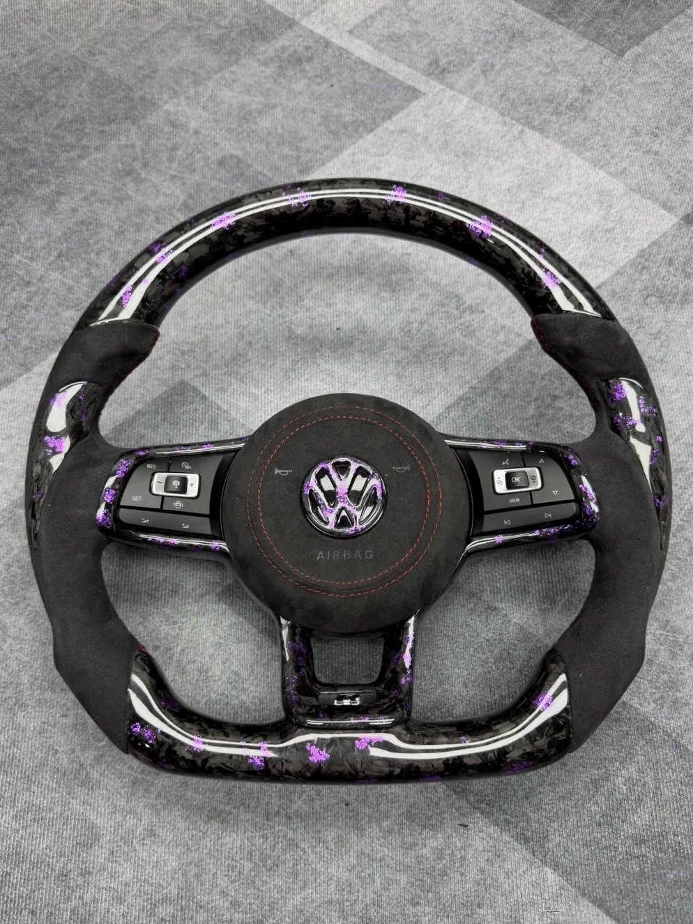 VW Golf GTI MK8 GTI Style Wheel — custom steering wheel project by YUNZ AUTO
