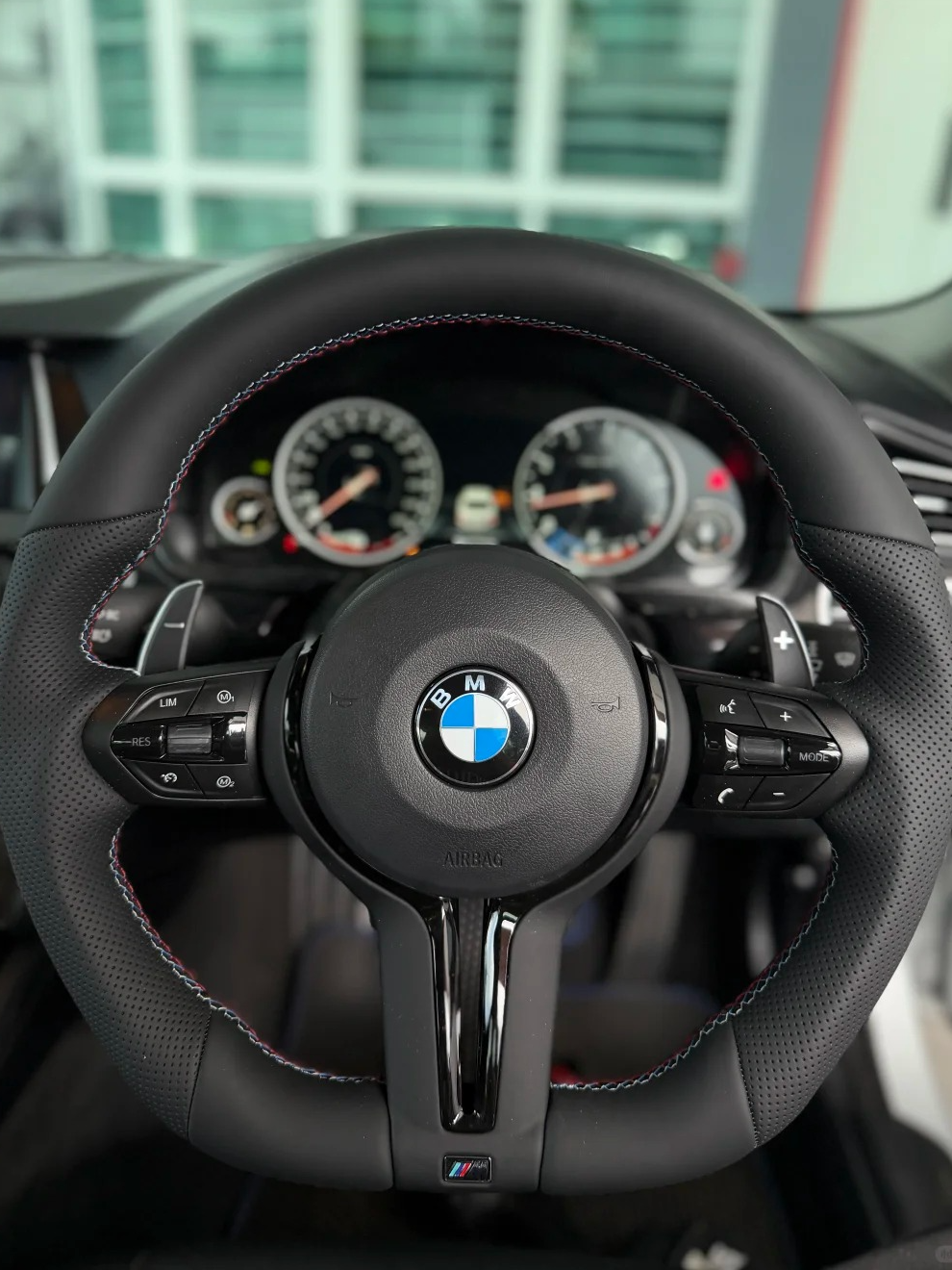 Leather OEM steering wheel quality for BMW F30 custom upgrade