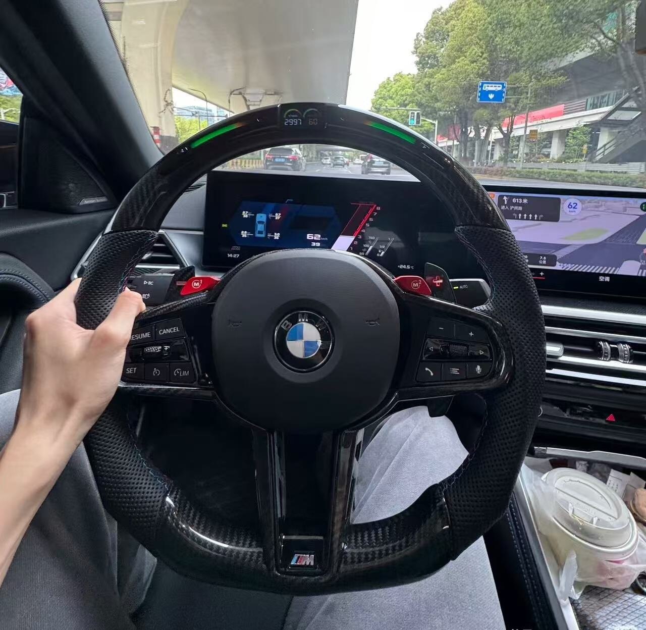 BMW G80 M3 custom carbon fiber steering wheel project by YUNZ AUTO
