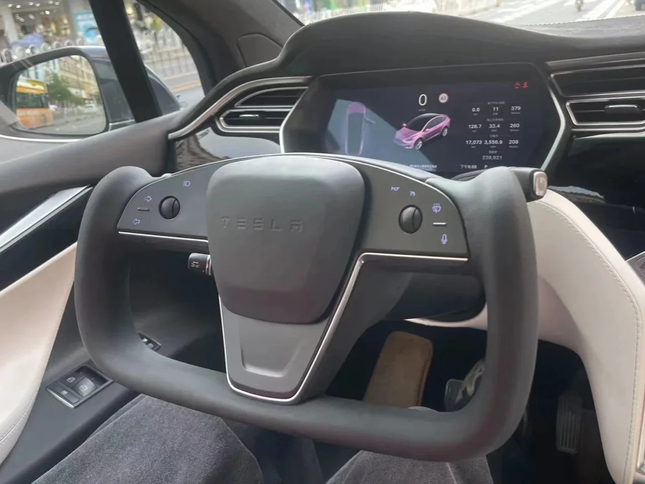 Nappa Leather Steering Wheel Detail