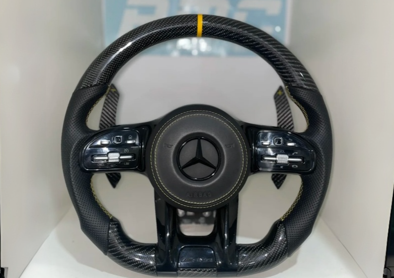 Mercedes W205 Carbon Steering Wheel — custom steering wheel project by YUNZ AUTO