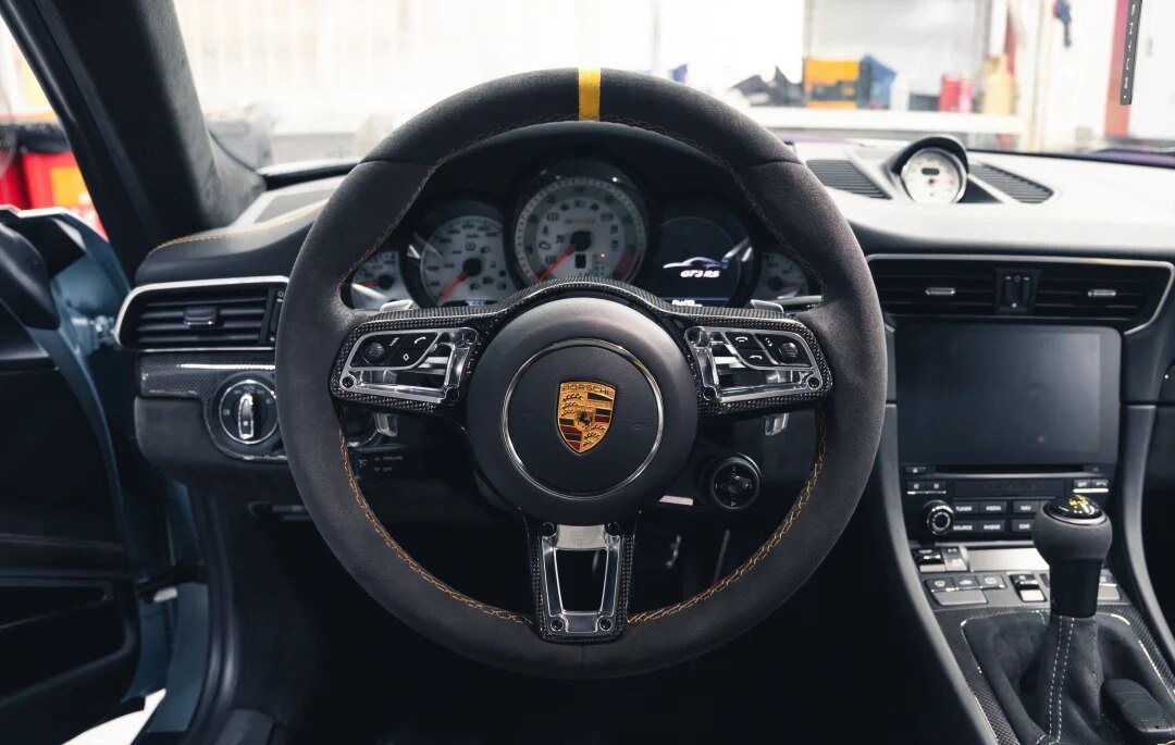 Porsche 992 Sport Design Wheel — custom steering wheel project by YUNZ AUTO