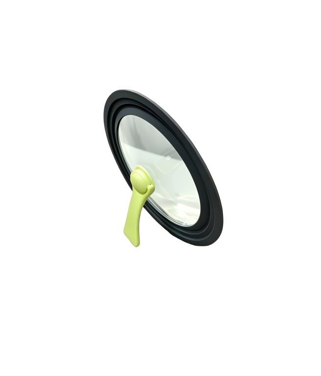 Filp & stand silicone glass lid detail