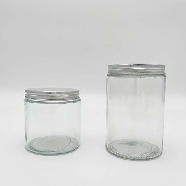 Round Straight Glass Jar