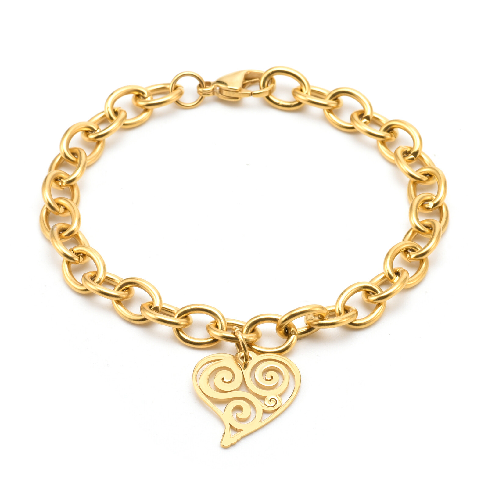 Heart Charm Bracelet