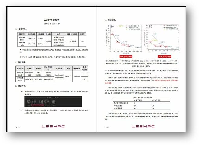 VASP 性能测评报告