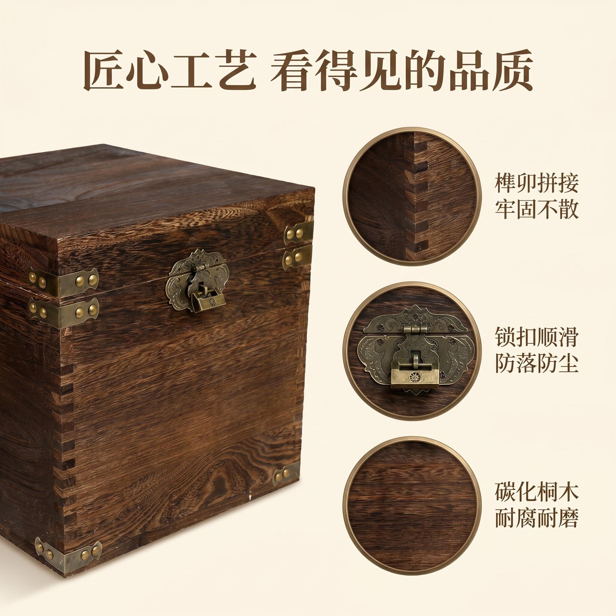 典雅方形木箱 - 图6