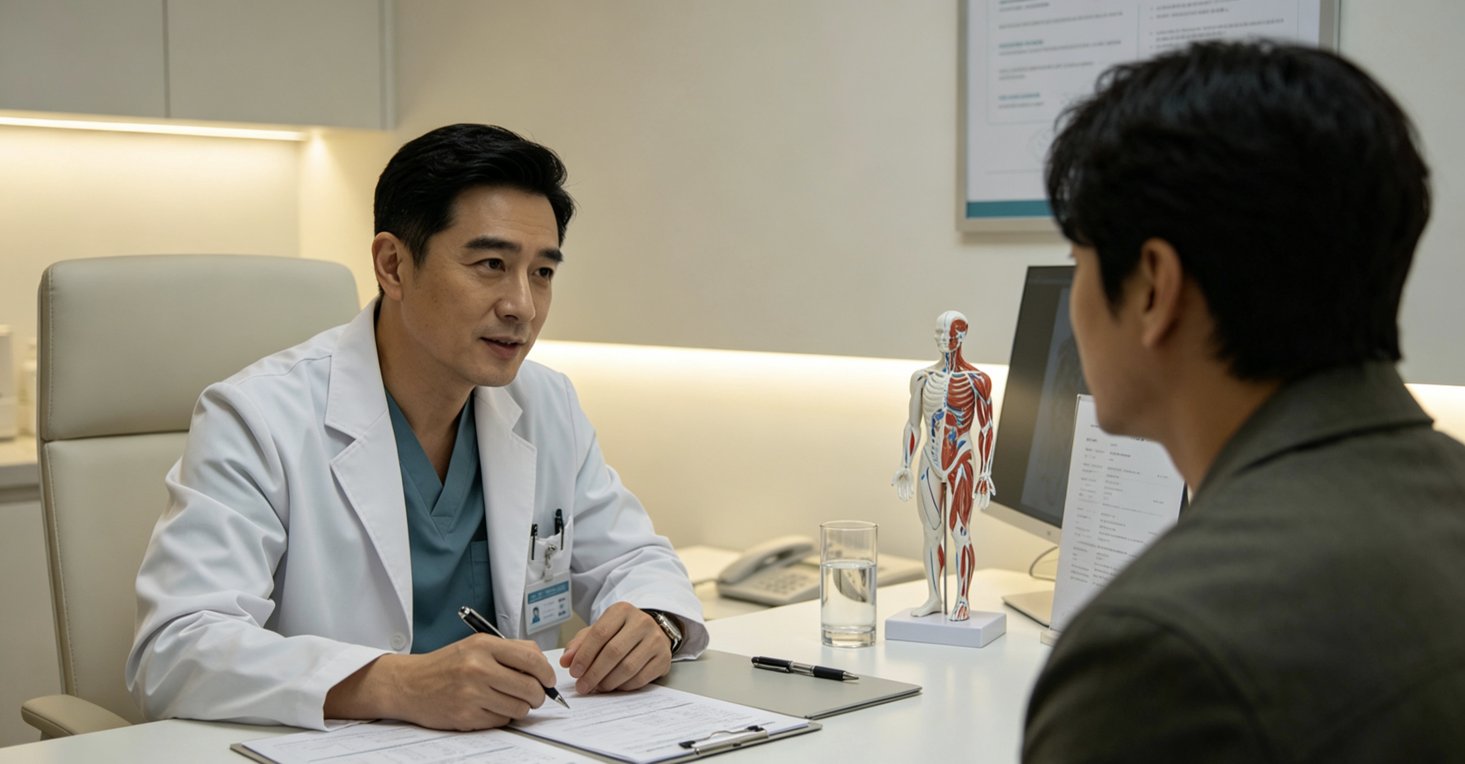 男性泌尿生殖系统解剖示意图（科普用途）