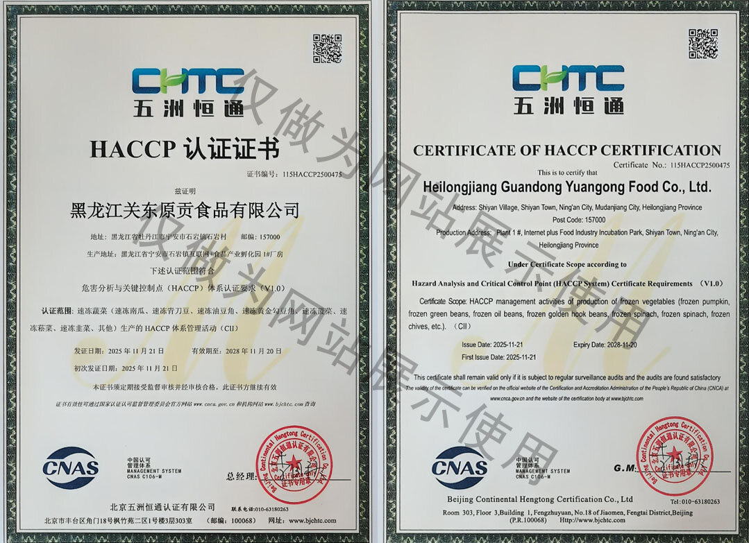 HACCP System Certification