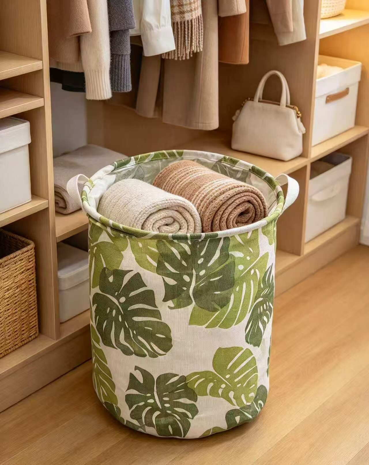 Monstera Deliciosa Double-Ear Storage Basket 5