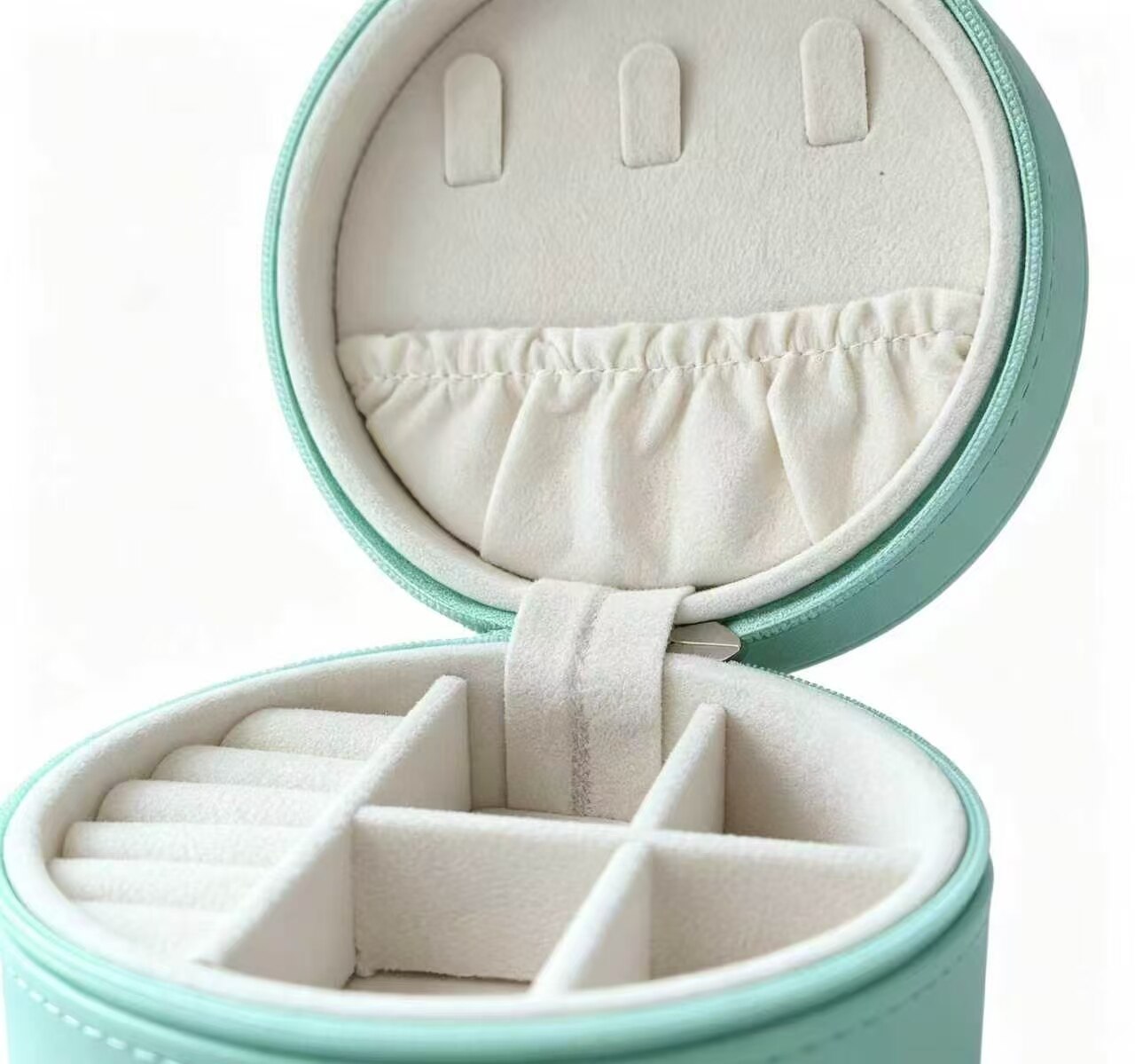Blue Wave Velvet Jewelry Box 2