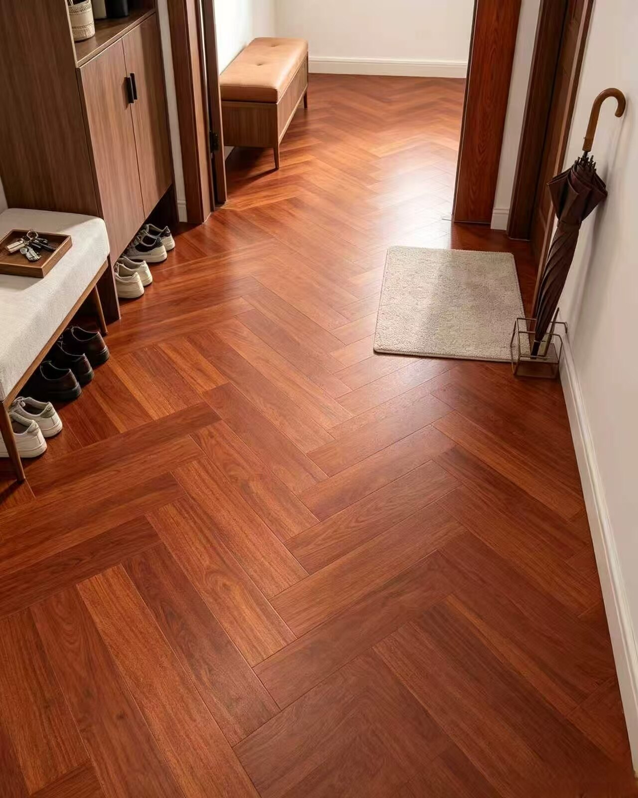 Waterproof Self-Adhesive Wood Grain Floor Tiles 3