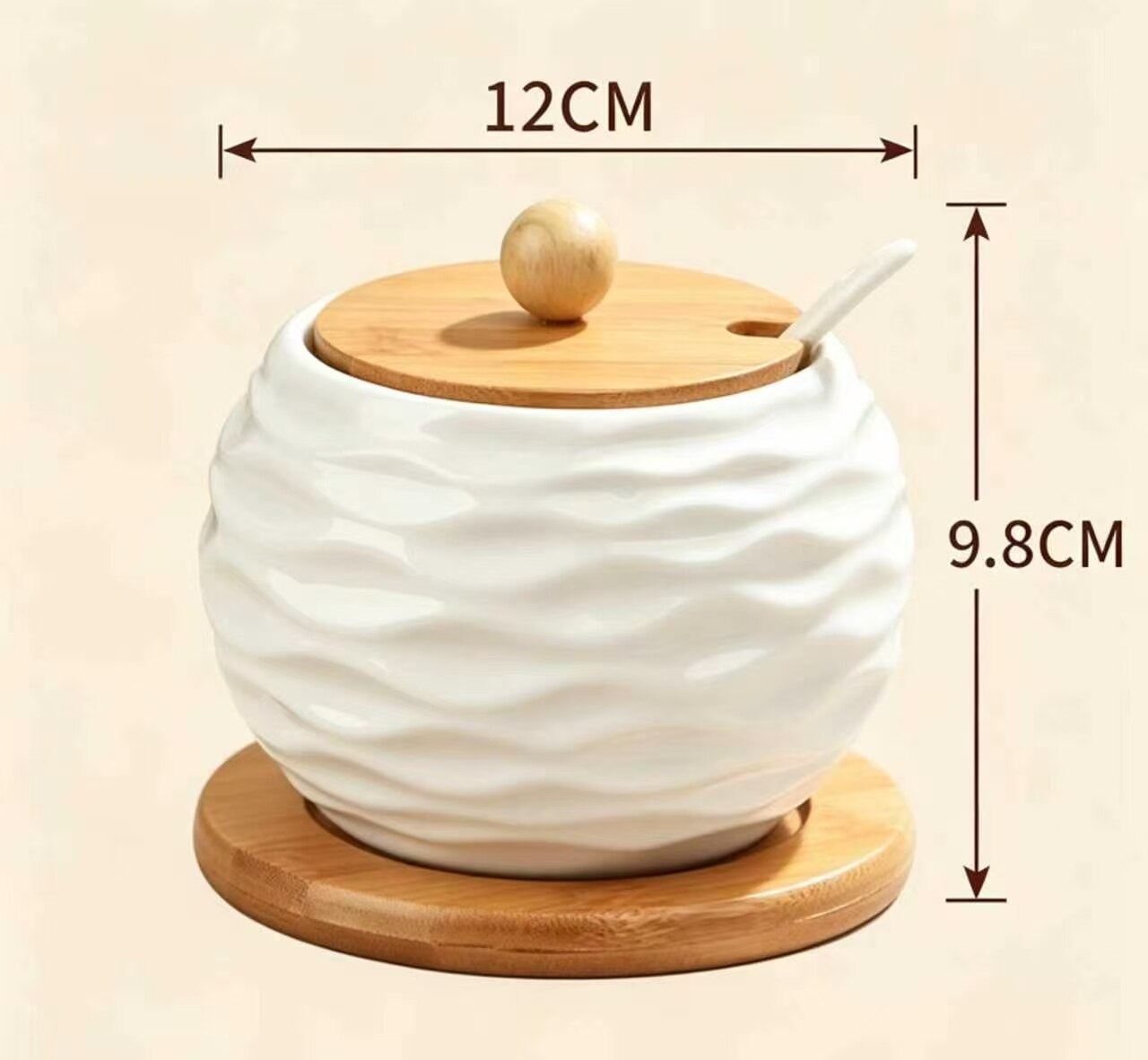 Roubo White Porcelain Spice Jar 4