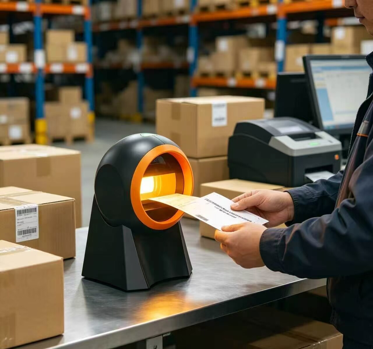 Orange-rimmed Vertical Scanner 3