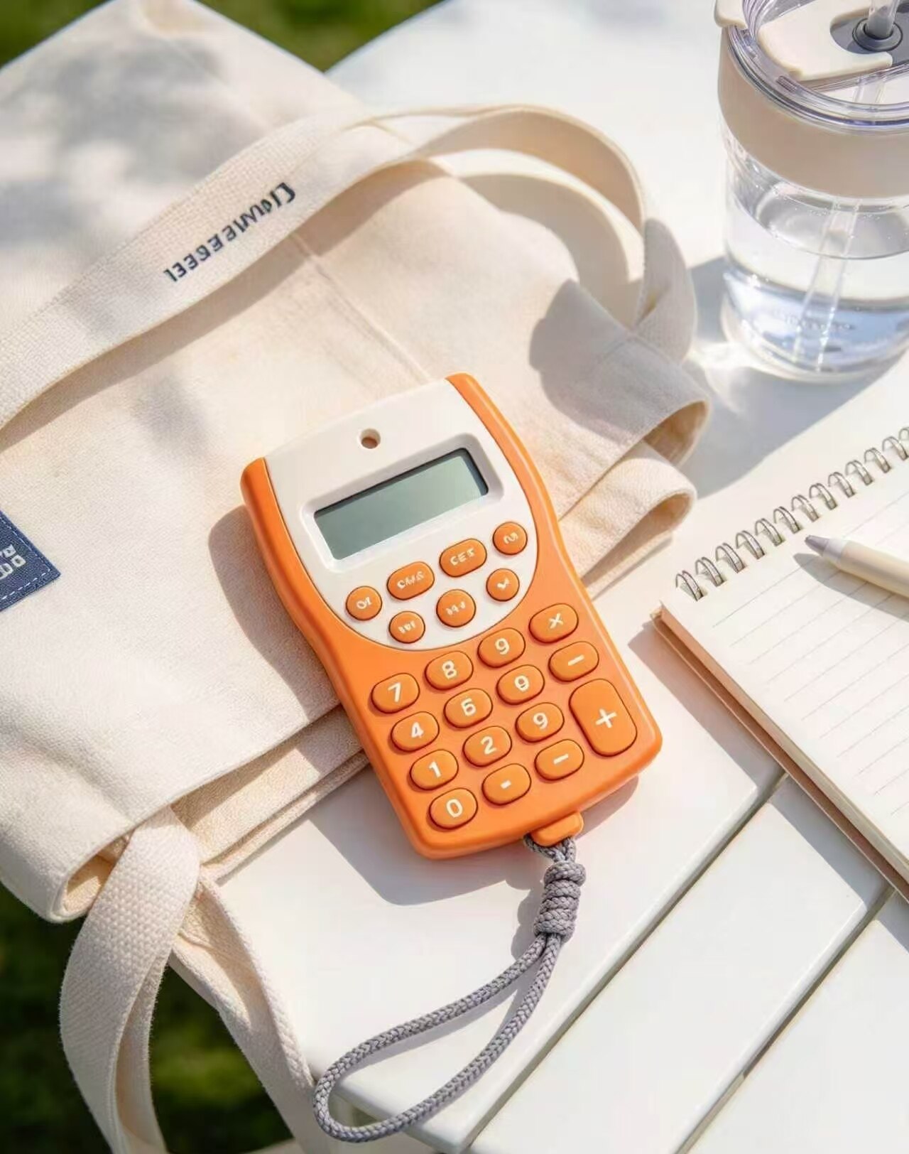 Energetic Orange Portable Calculator 4