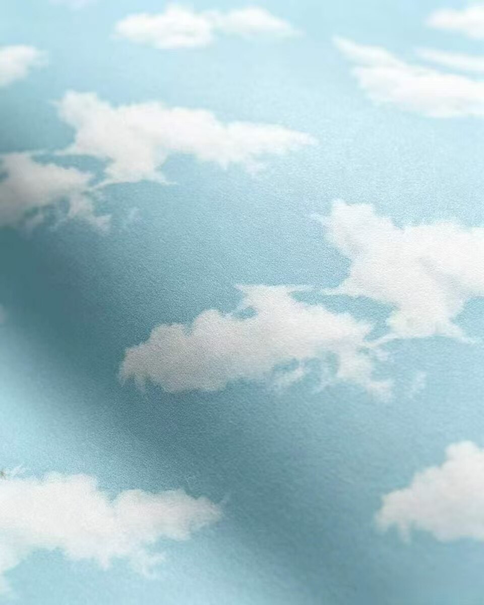 清新治愈系蓝天白云墙纸