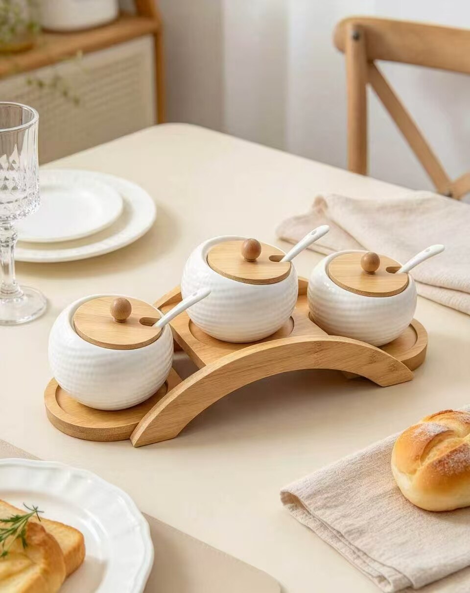 Porcelain Moon-Arched Spice Set 2