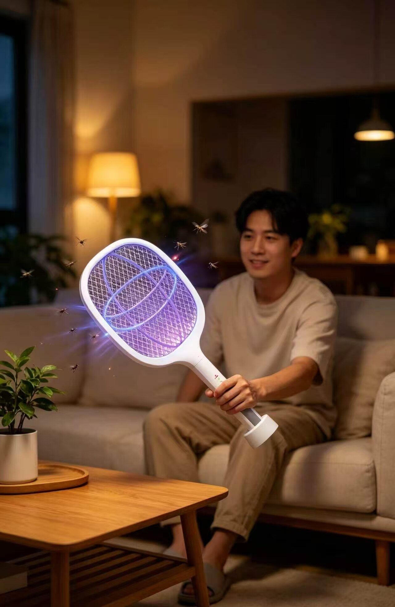 Vertical Light Wave Electric Mosquito Swatter 2