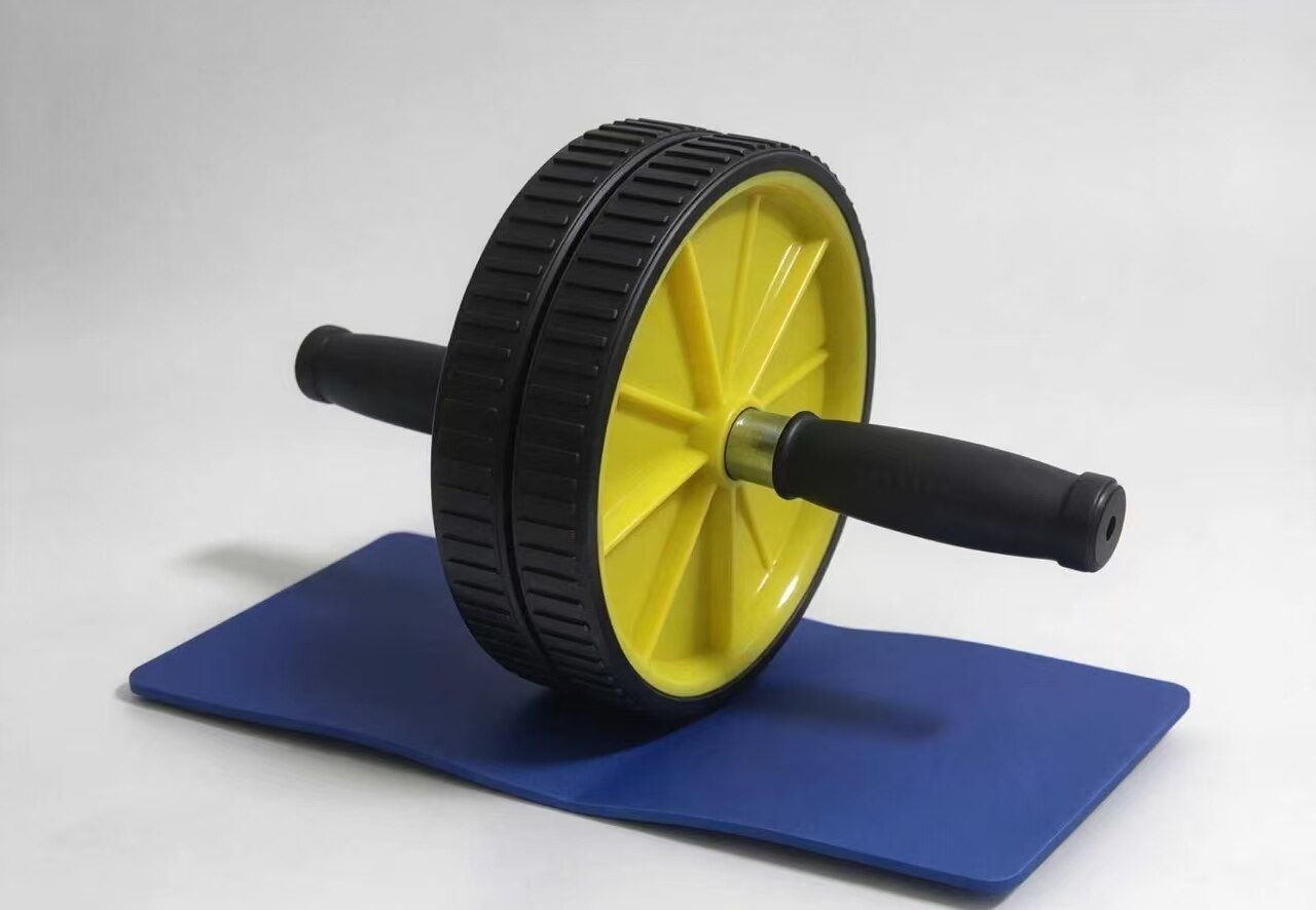 Dual-Wheel Core Trainer in Vibrant Yellow