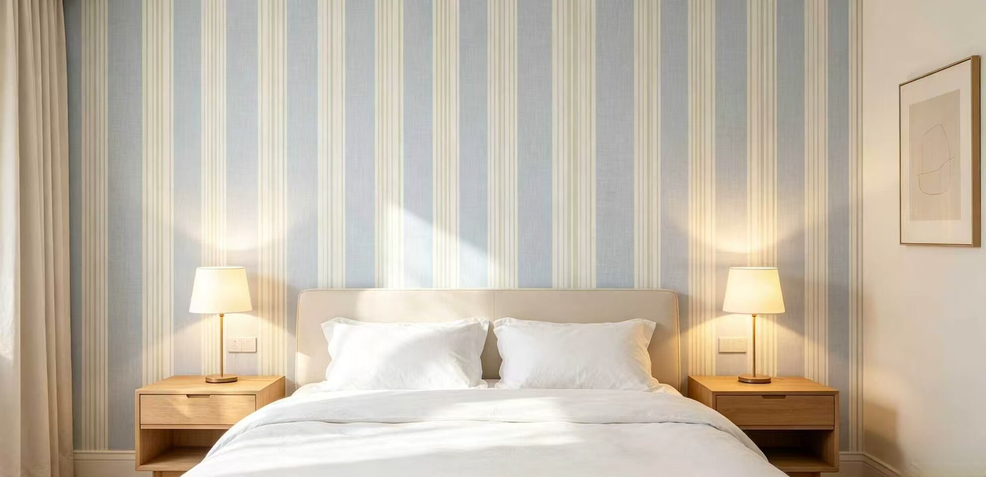 Fresh and versatile striped wallpaper 2