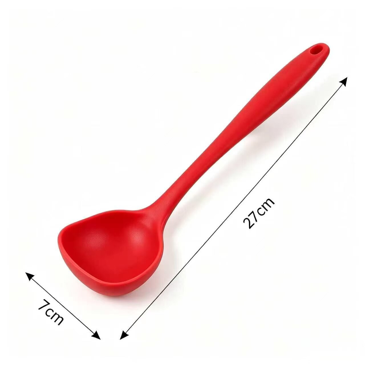 Food-grade one-piece silicone soup spoon 5