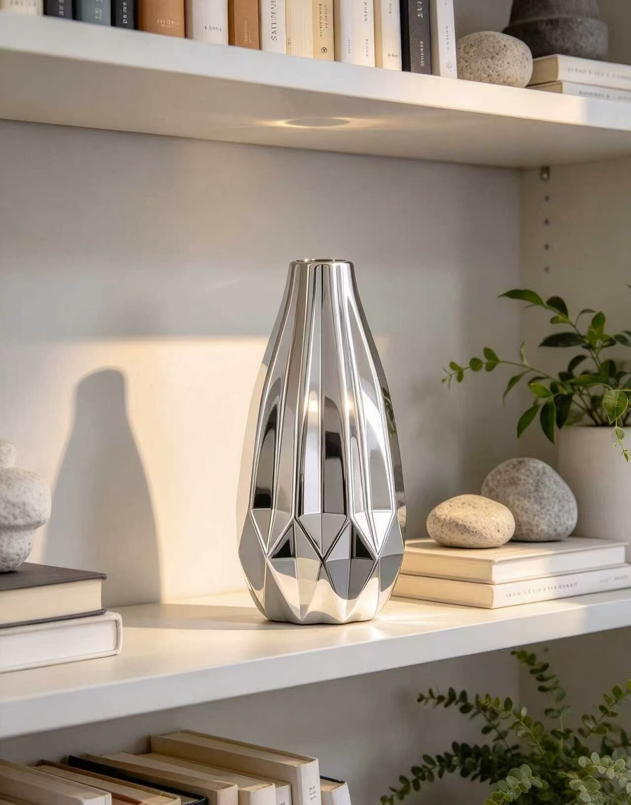 Geometric Bottle with Mirror Finish 2