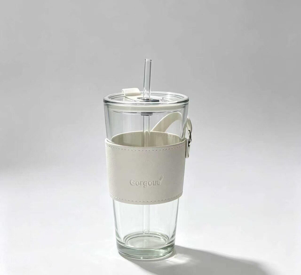 Anti-scald glass travel mug