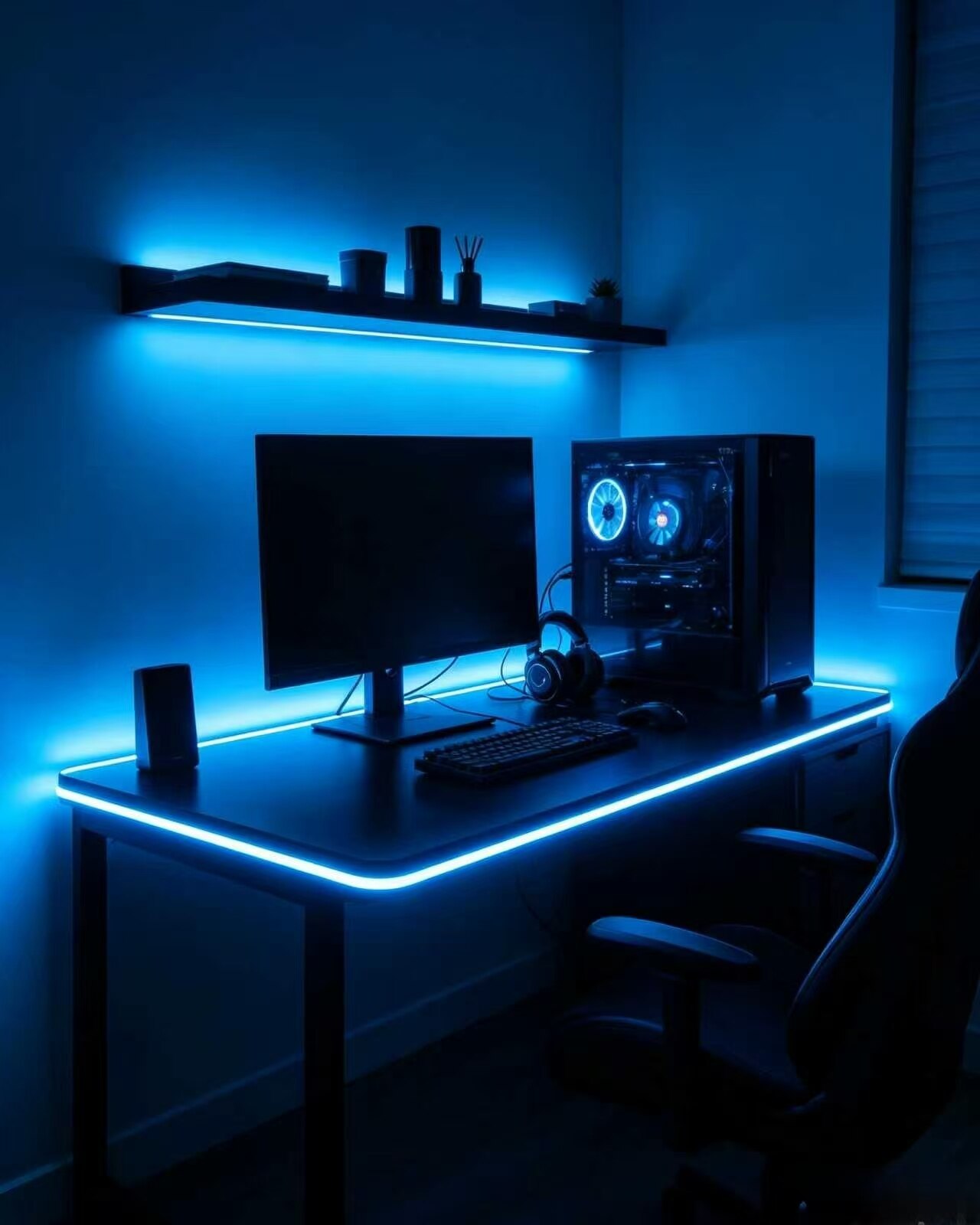 Ice Blue Solid Color Flexible LED Strip 4