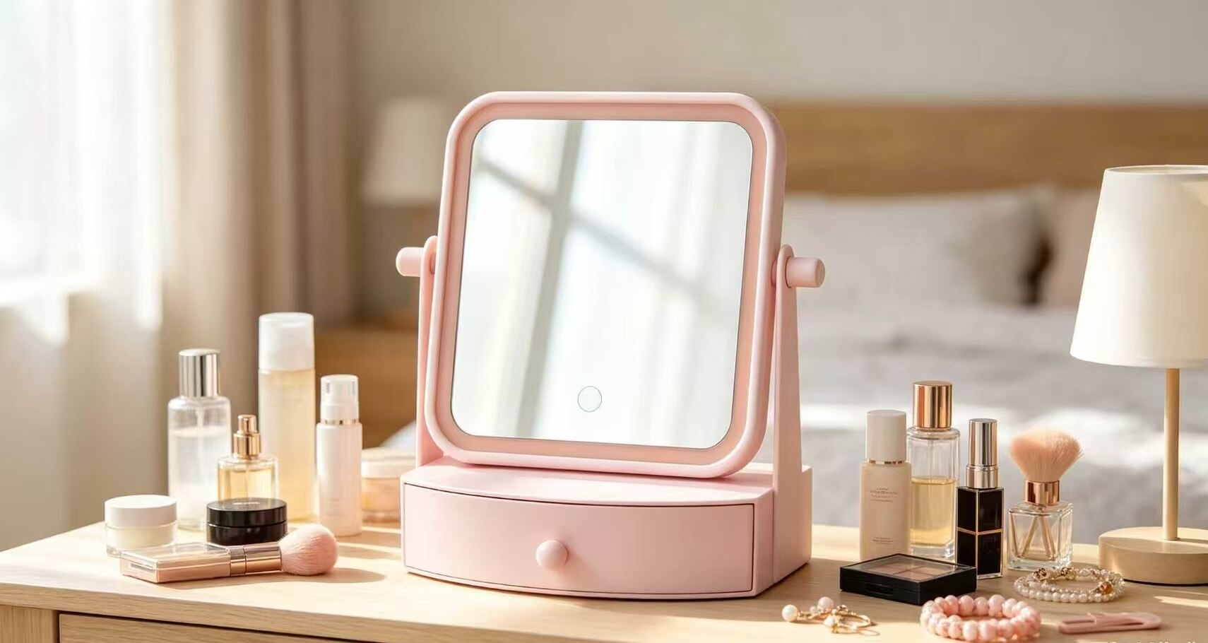 Powder Flow Drawer Makeup Mirror 4
