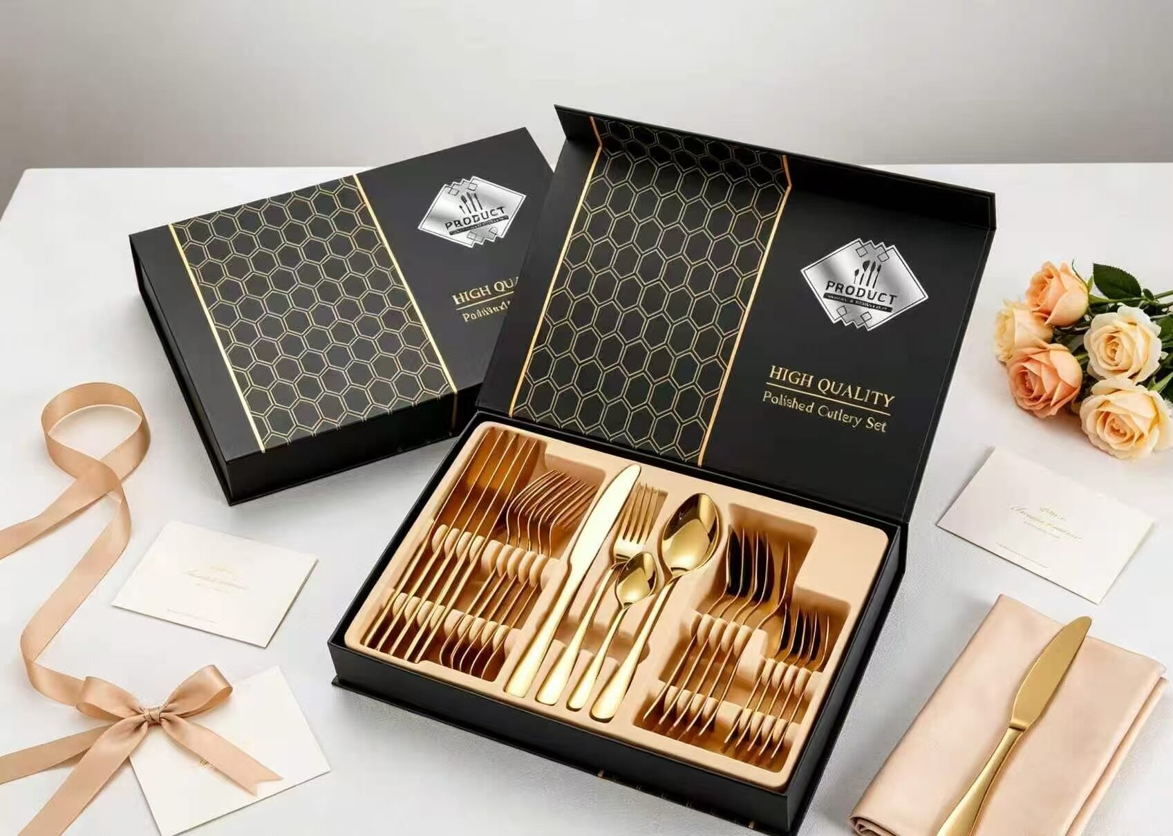 Two-Tone Premium Gift Box Dinnerware Set 2