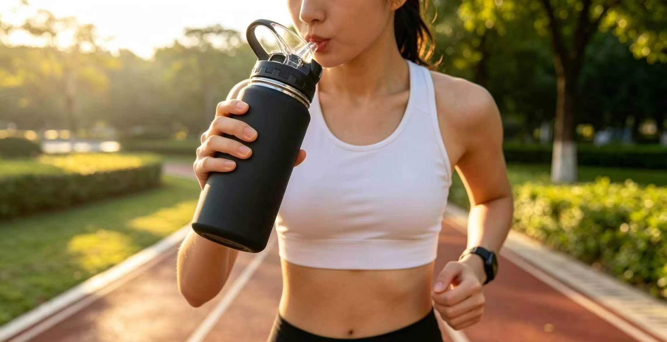 Jet Black Power Straw Insulated Cup 4