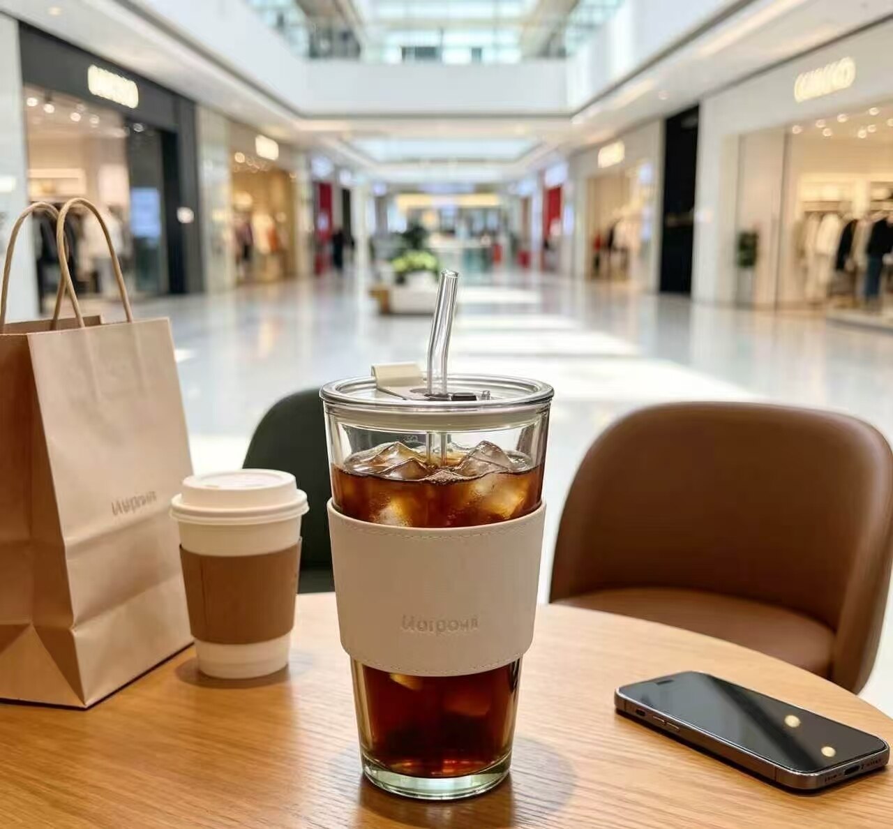 Lightweight Heat-Resistant Glass Travel Mug 3