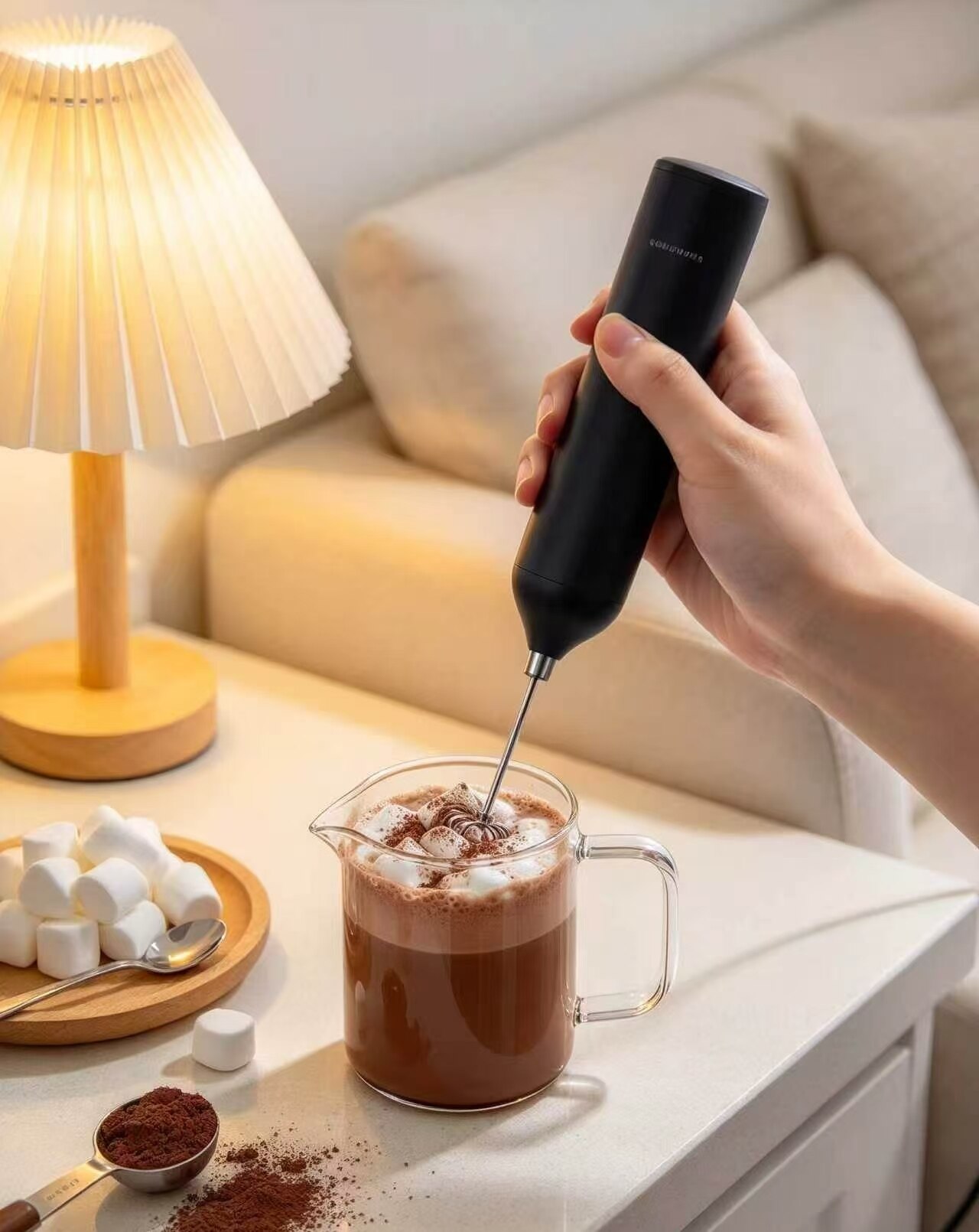 Obsidian Portable Electric Milk Frother 2