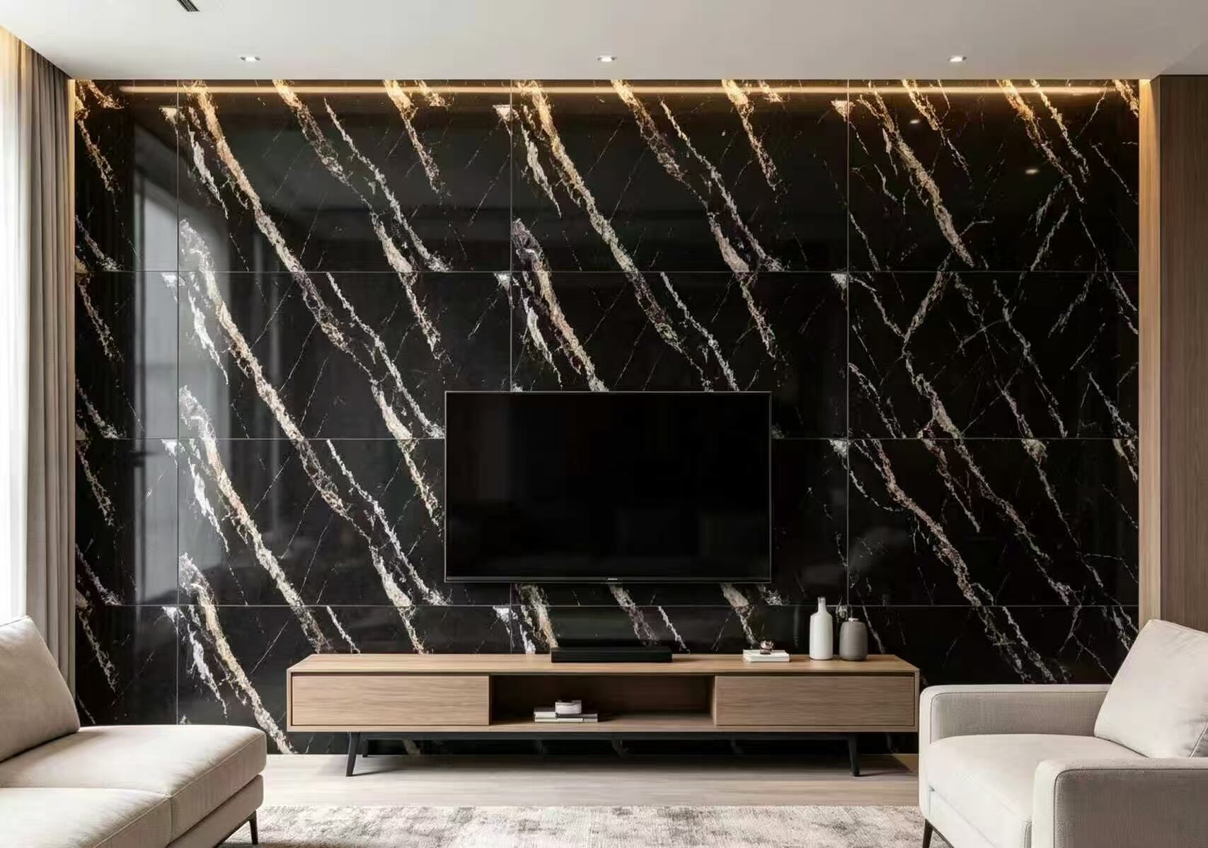 Xuan Ying Gold Wire Wall Sticker 4