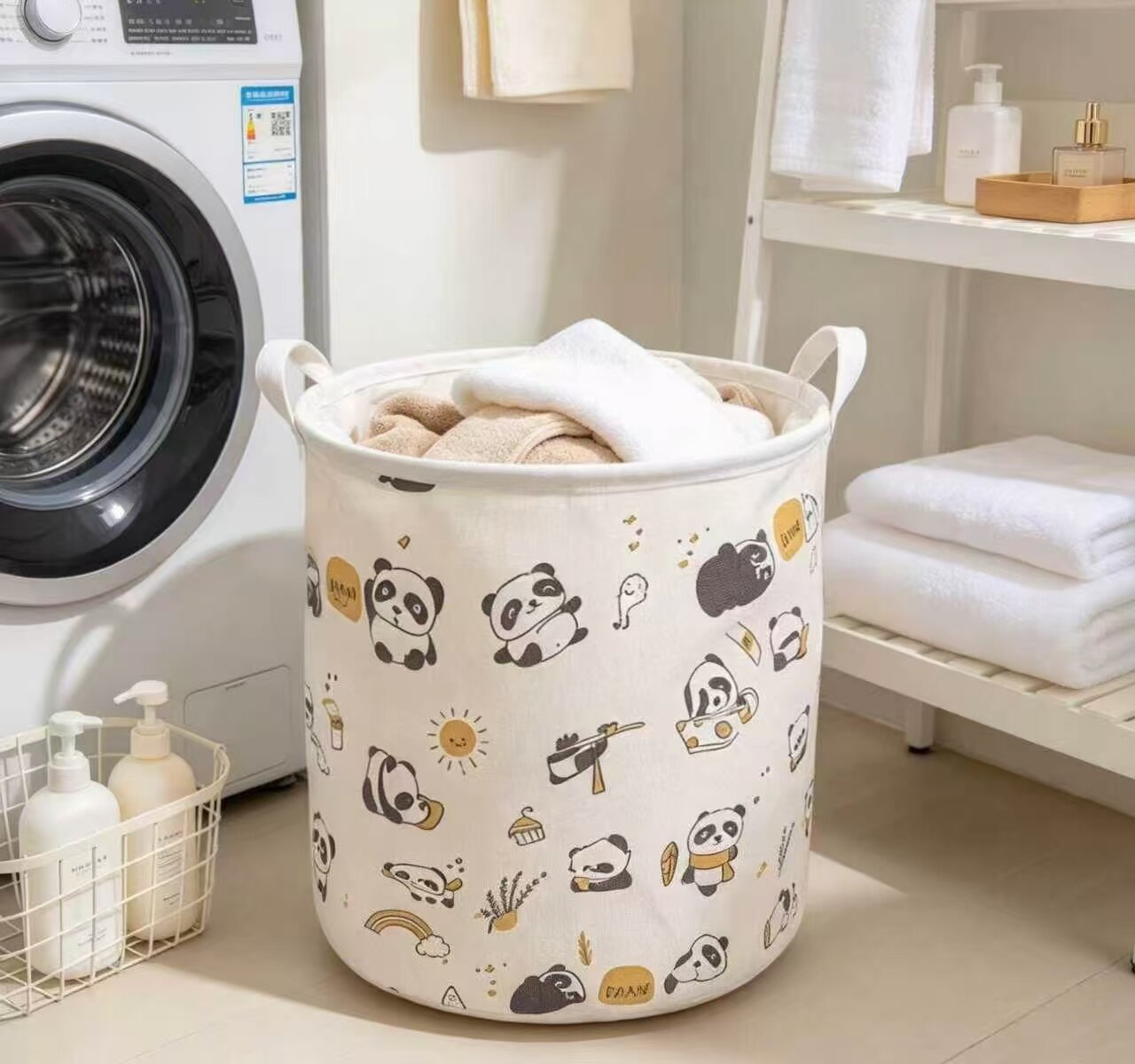 Cute Bear Land Cotton-Linen Storage Bin 2