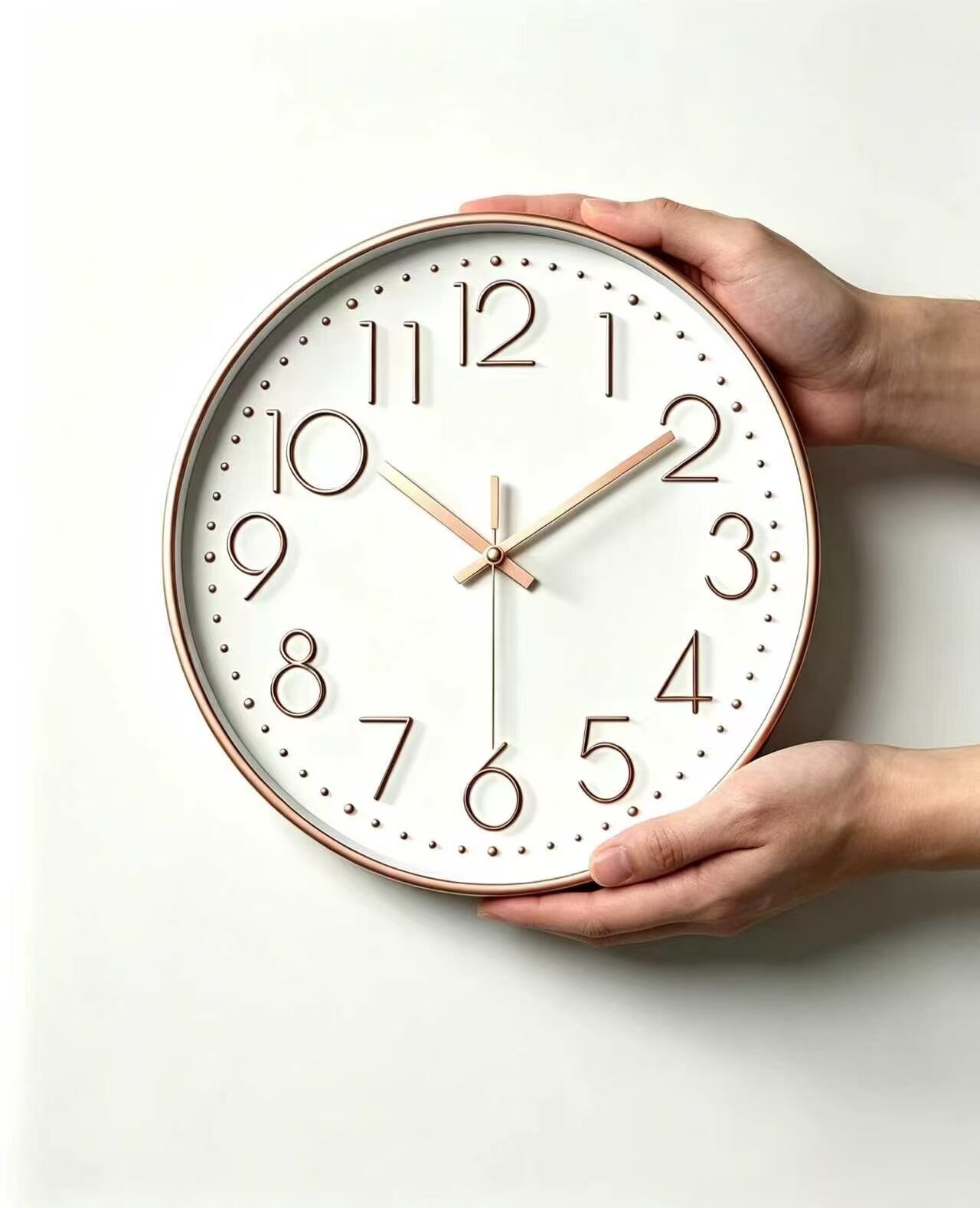 Rose Gold Silent Wall Clock 4