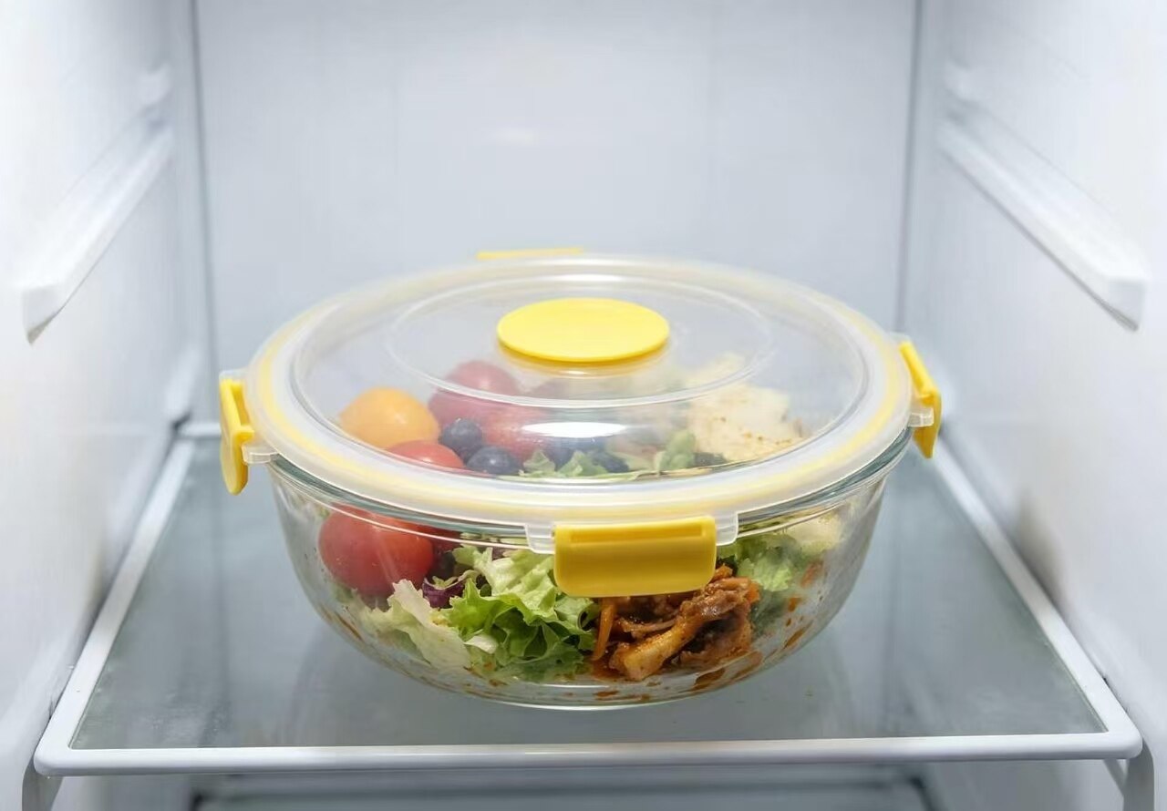 Bright Yellow Crystal-Translucent Microwave Bowl 2