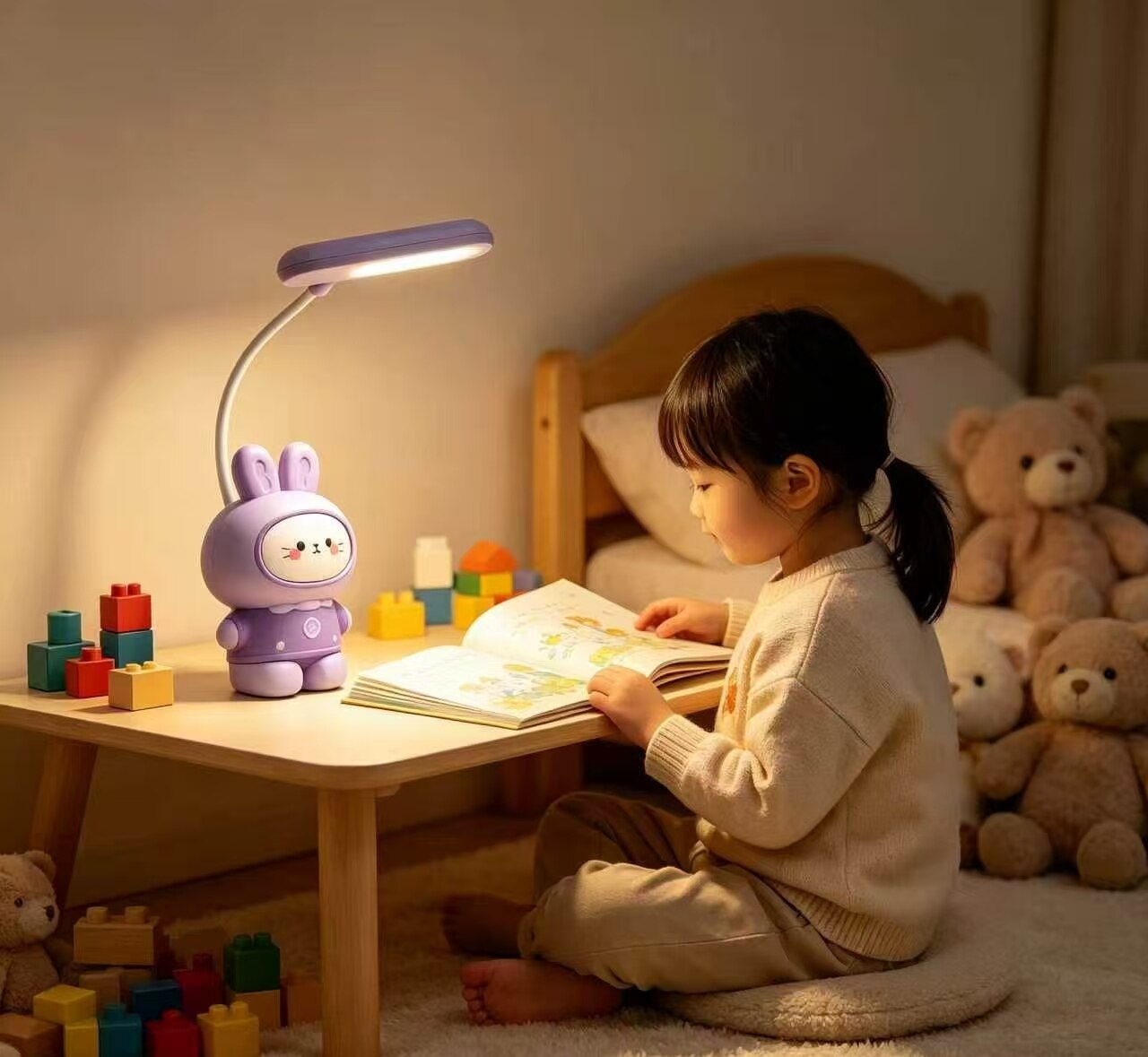 Phantom Purple Bunny Eye-Care Lamp 2