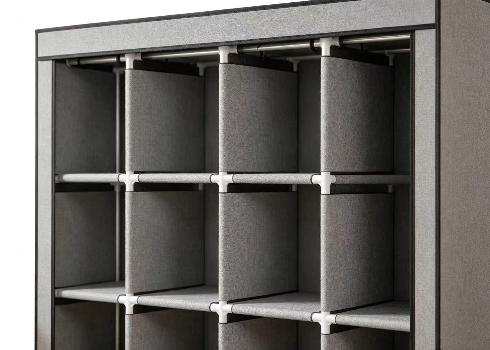 All-in-One Four-Section Dustproof Assembly Wardrobe 4