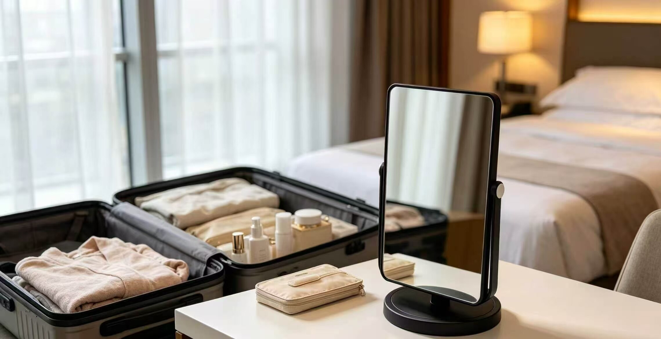Minimalist Matte Black Vertical Mirror 3
