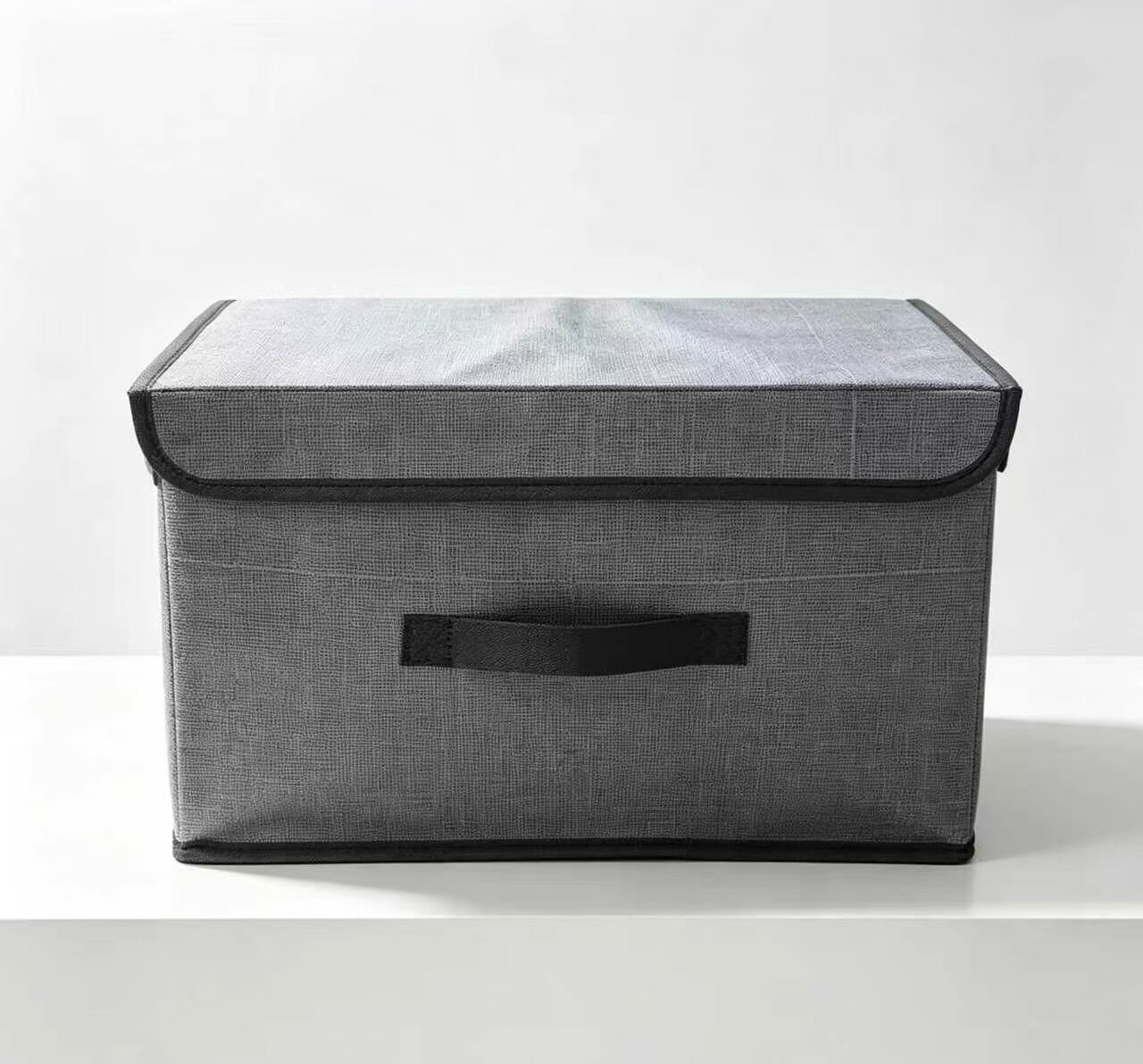 Gray Dust-Proof Flip-Top Storage Box