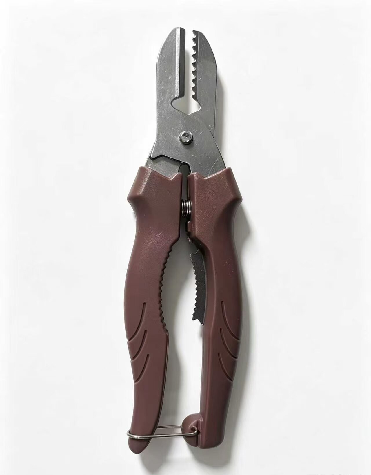 Dark Coffee Spring Multi-Function Electrician Pliers