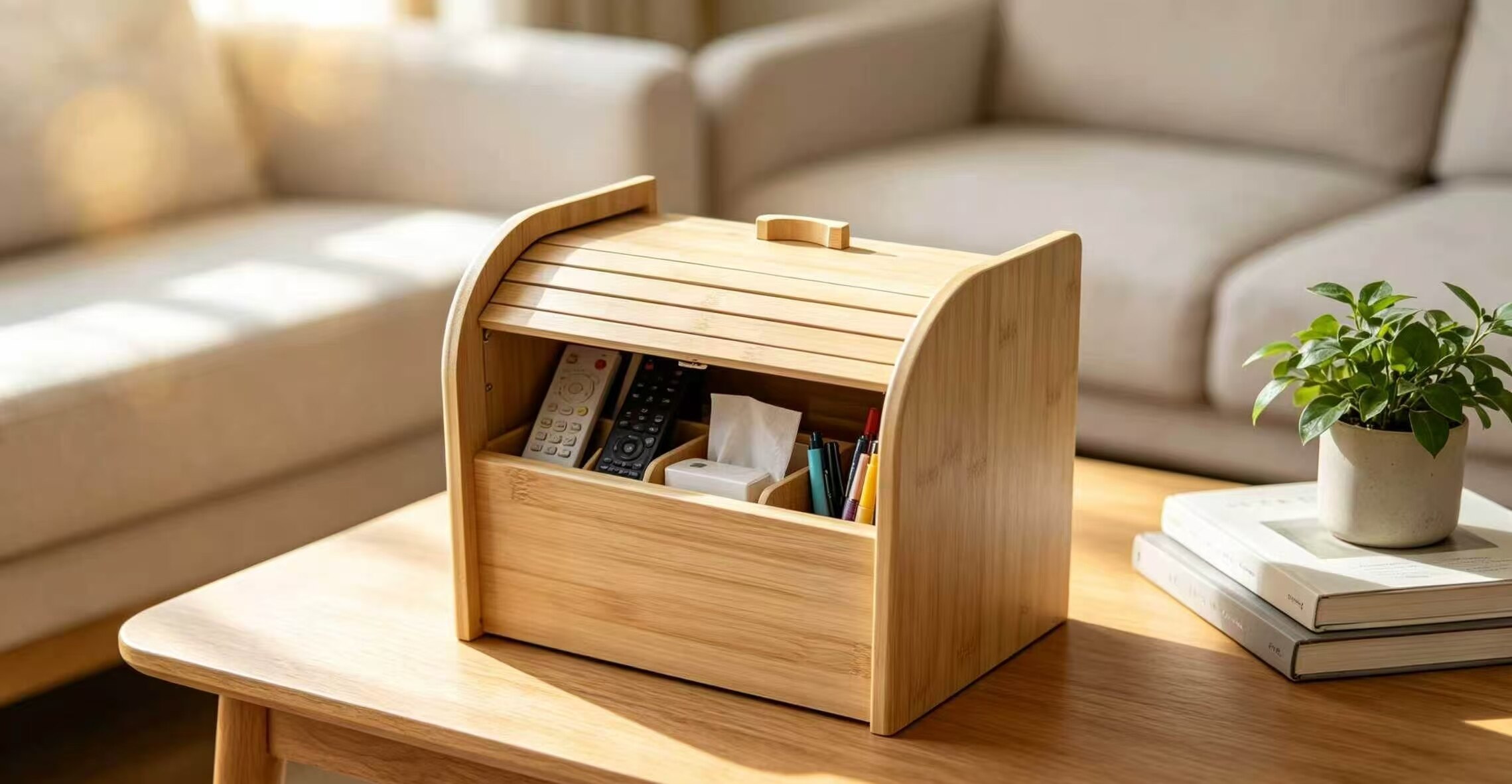Quyun Bamboo & Wood Storage Box 2