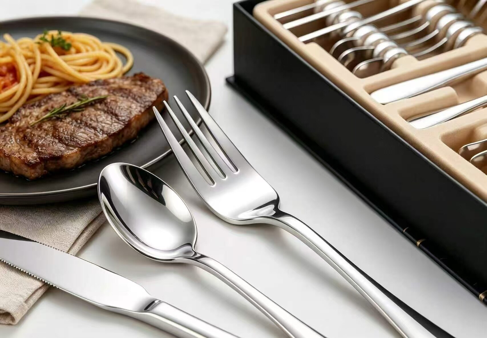 Two-Tone Premium Gift Box Tableware Set 4