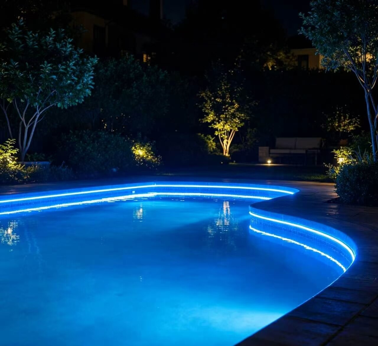 Cyan Blue Light Guide Ambient Strip 2