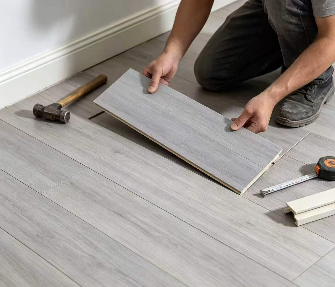 Gray Shadow Pattern Floor Sticker 5