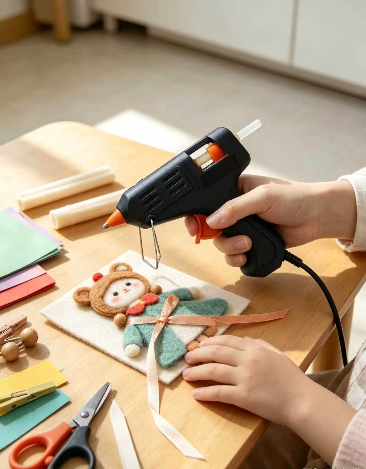 Red Flame Hot Melt Glue Gun 4